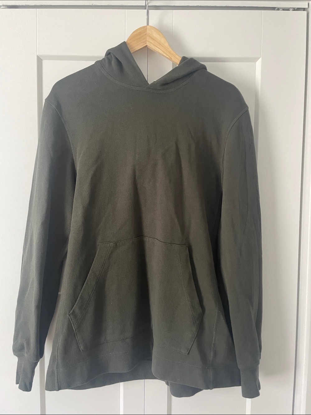James Perse Olive Green Hooded Pullover